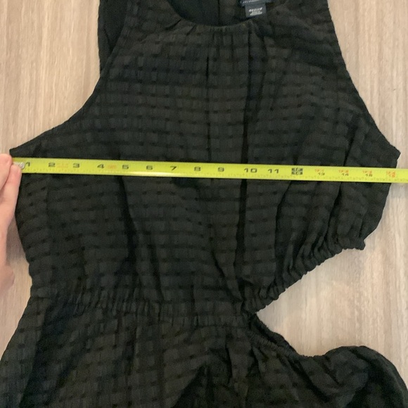 Anthropologie Maeve Side Cut Out Midi Dress in Black Size Medium - Picture 5 of 10